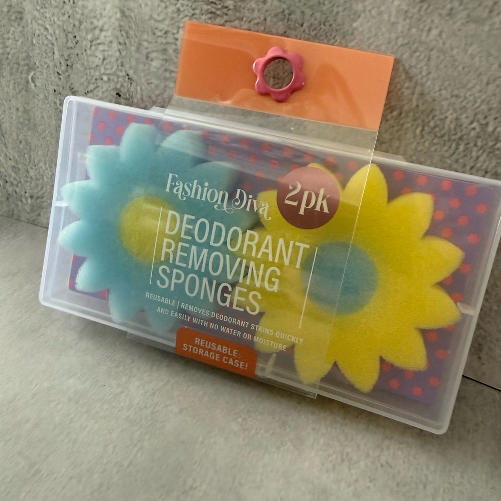 Deodorant Removing Sponges - Blue and Yellow